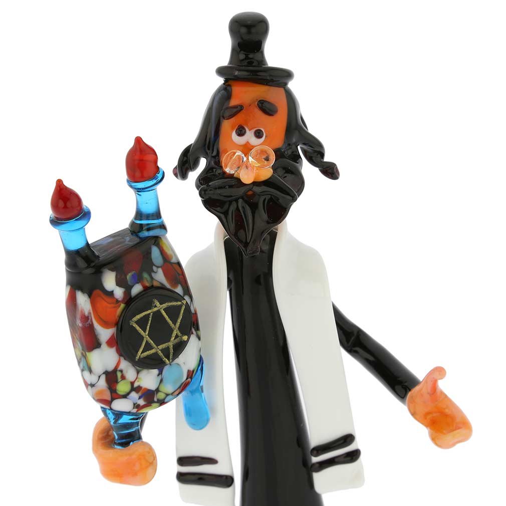Amazon.com: Glass Of Venice Murano Glass Rabbi with Torah Scrolls